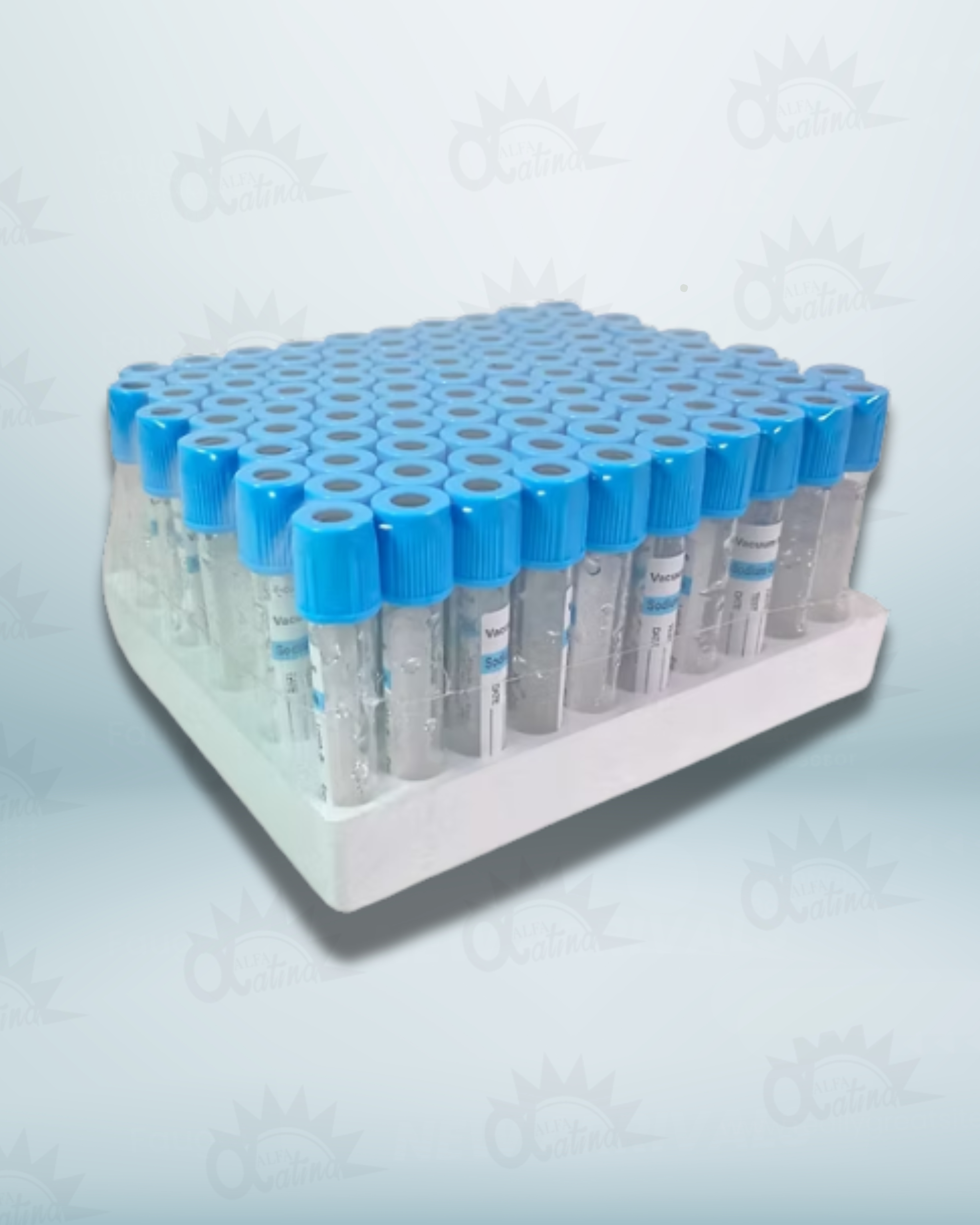 TUBO VACUTAINER AZUL 4,5 ML.  13X 75 GRADILLA X 100 UND